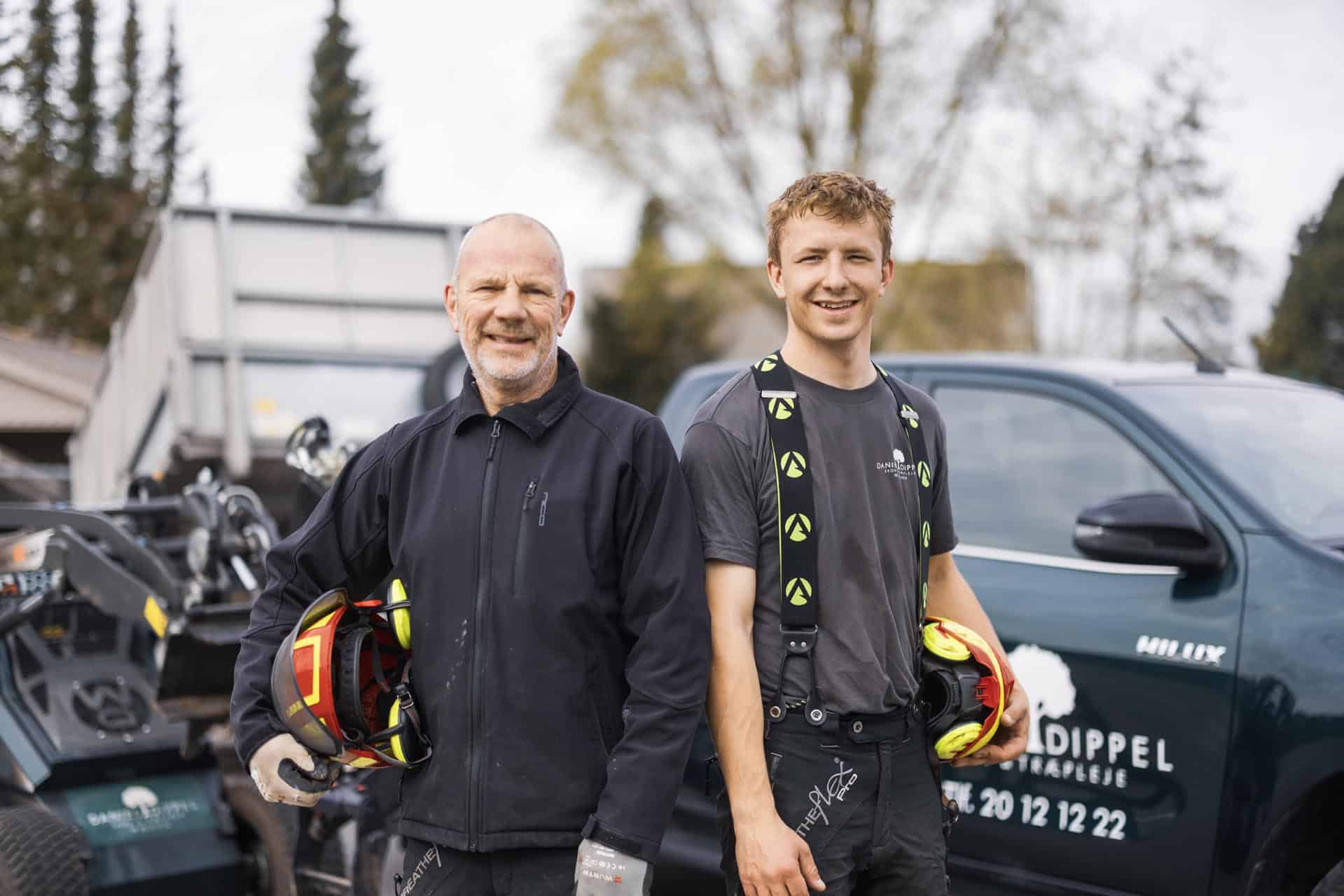 Daniel Dippel og medarbejder klar til opgave
